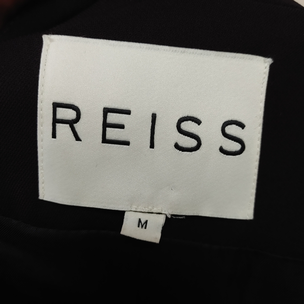 Reiss Carla Eggplant Pleated Viscose Blazer Size M - Picture 8 of 14